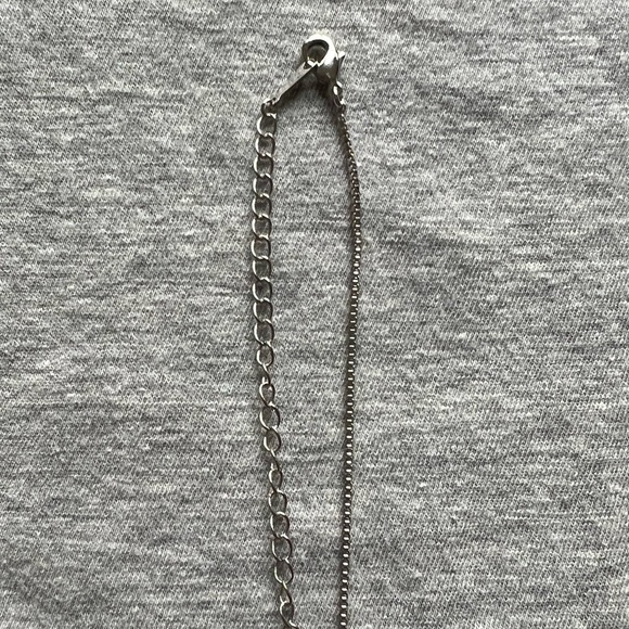 Blue Heart Silver Necklace - Picture 5 of 5